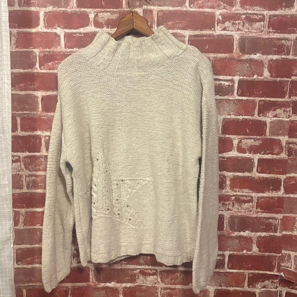 J. Jill Cream Cowl Neck Sweater